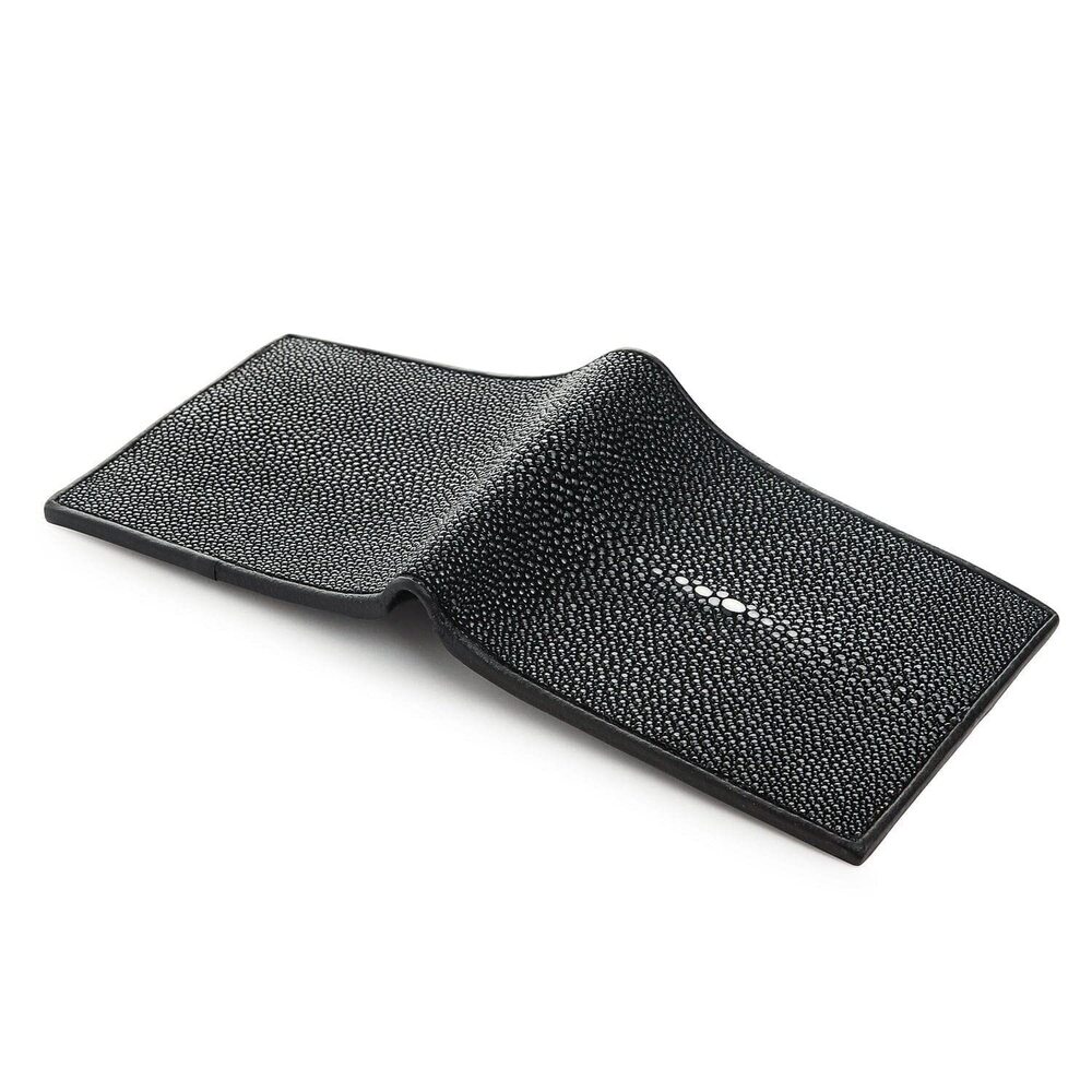2890 Black Polished Stingray Wallet Medium - Picture 4 of 9